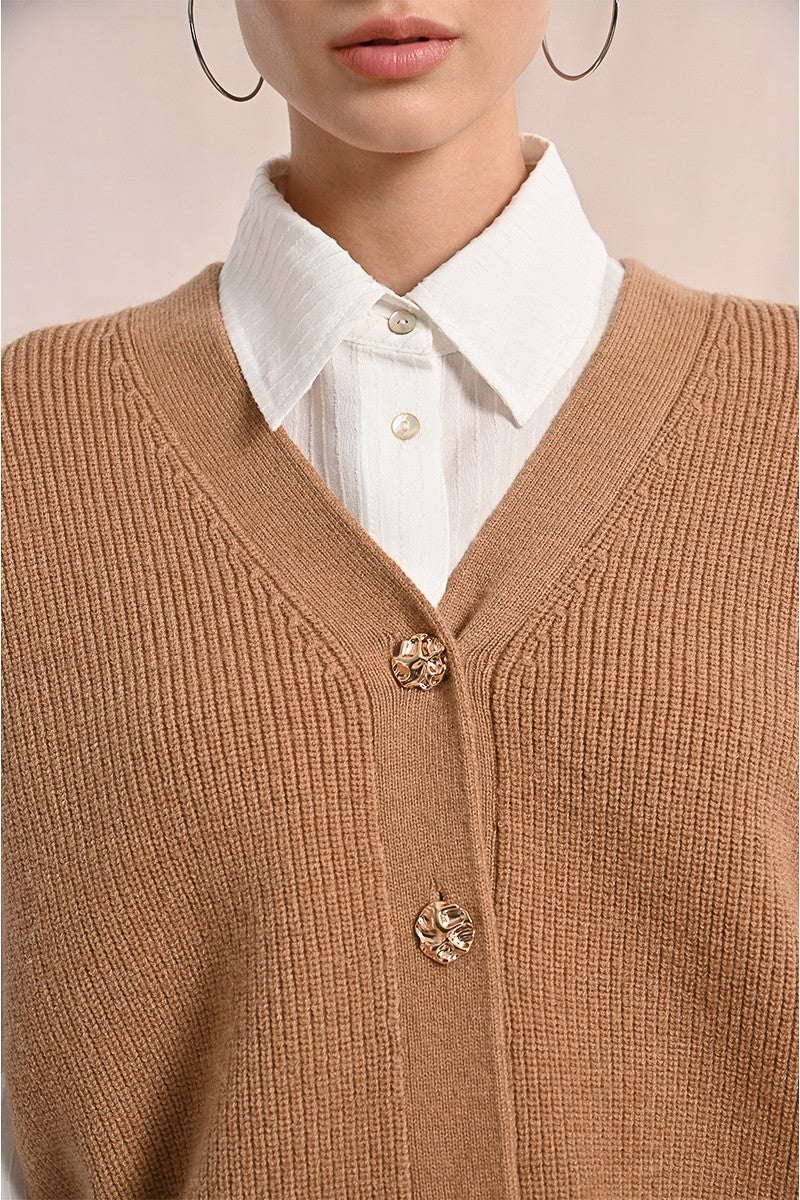 Molly Bracken Sleeveless Knitted Cardigan