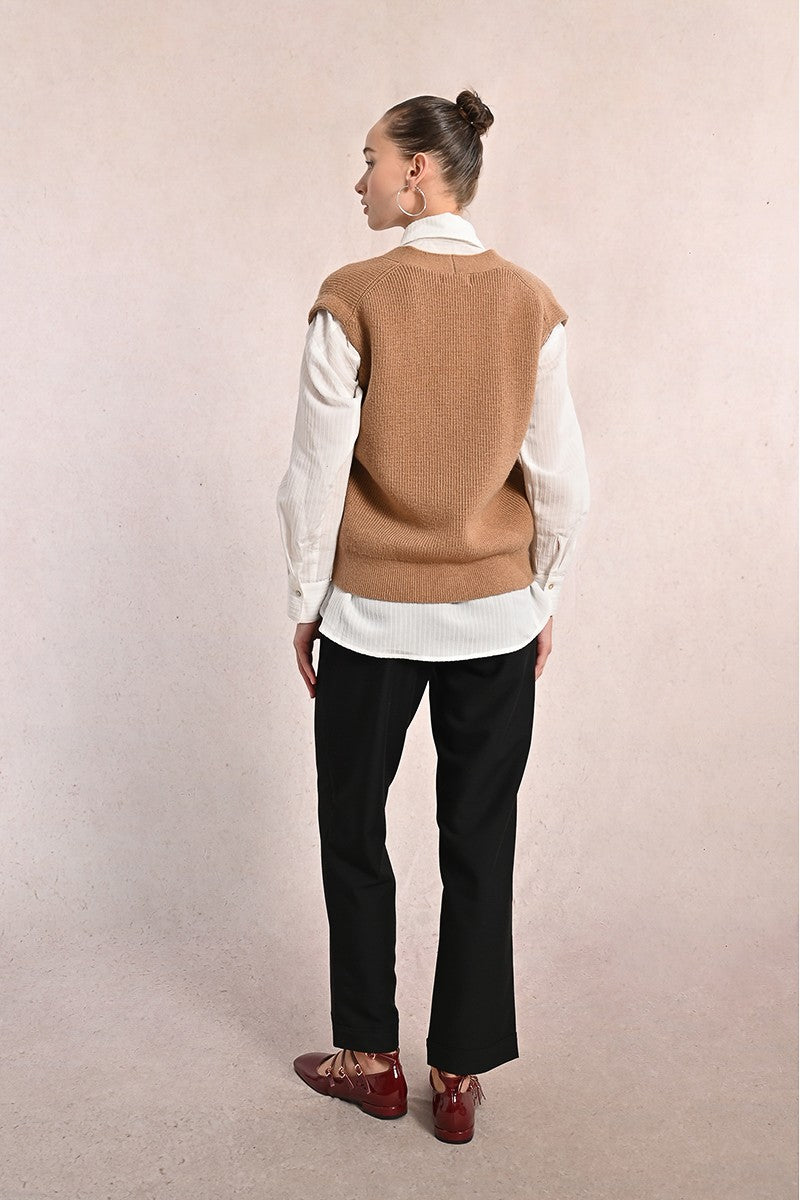 Molly Bracken Sleeveless Knitted Cardigan