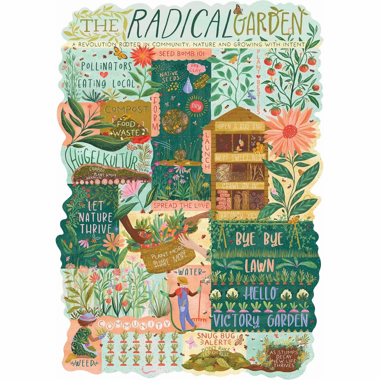 Lantern Press 750 Piece Jigsaw Puzzle, Deeply Rooted