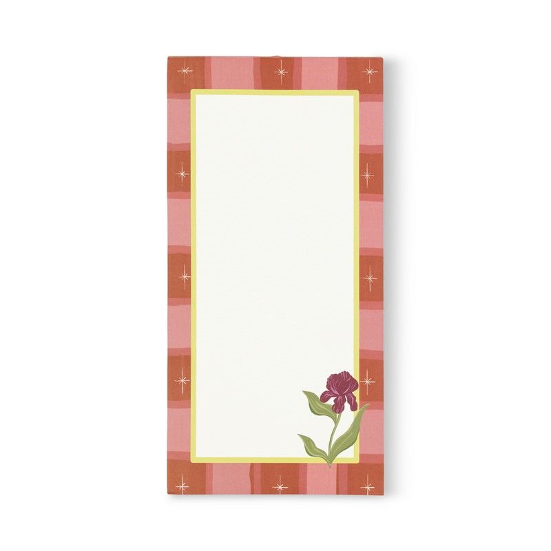 Iris Floral List Pad