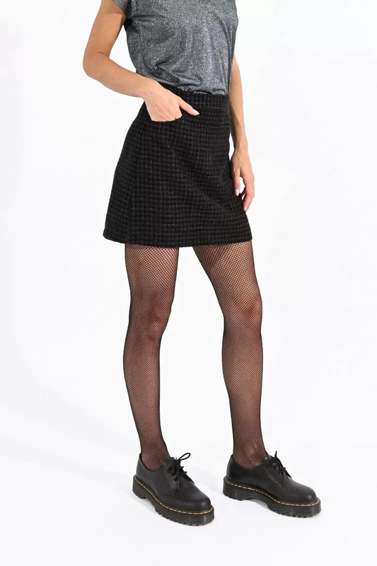 Molly Bracken Mini Velvet Tweed Skirt