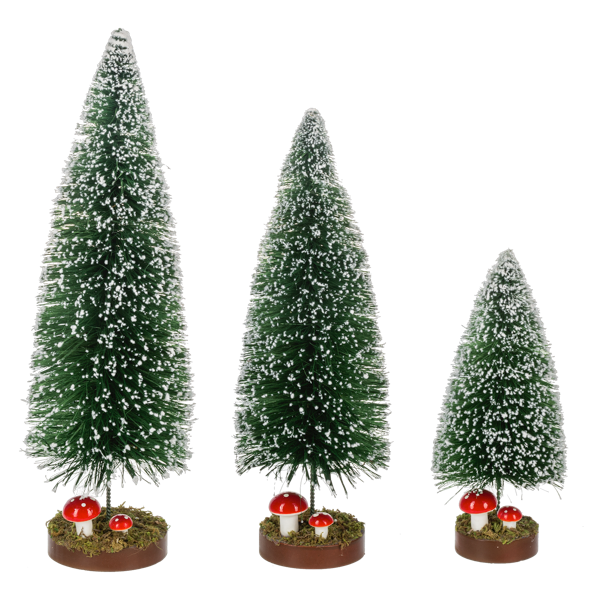 Bottle Brush Tree With Mushroom