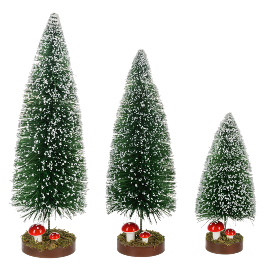 Bottle Brush Tree With Mushroom