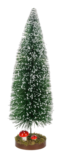 Bottle Brush Tree With Mushroom