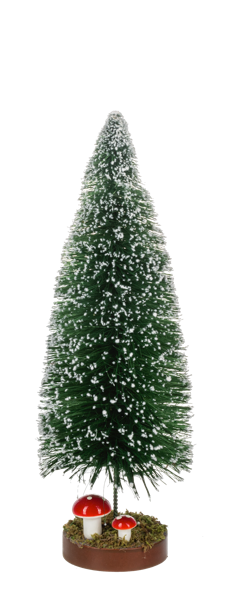 Bottle Brush Tree With Mushroom