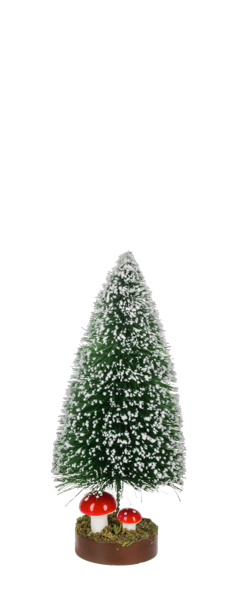 Bottle Brush Tree With Mushroom