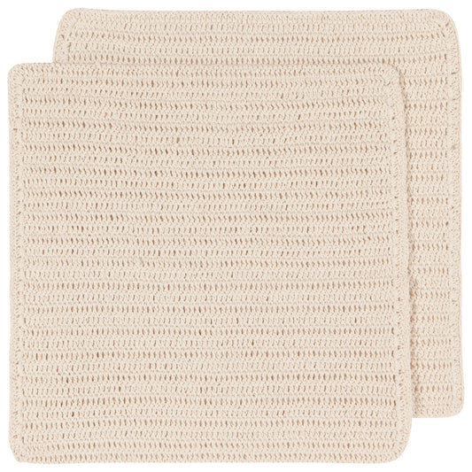 Homespun Natural Dishcloths Set of 2