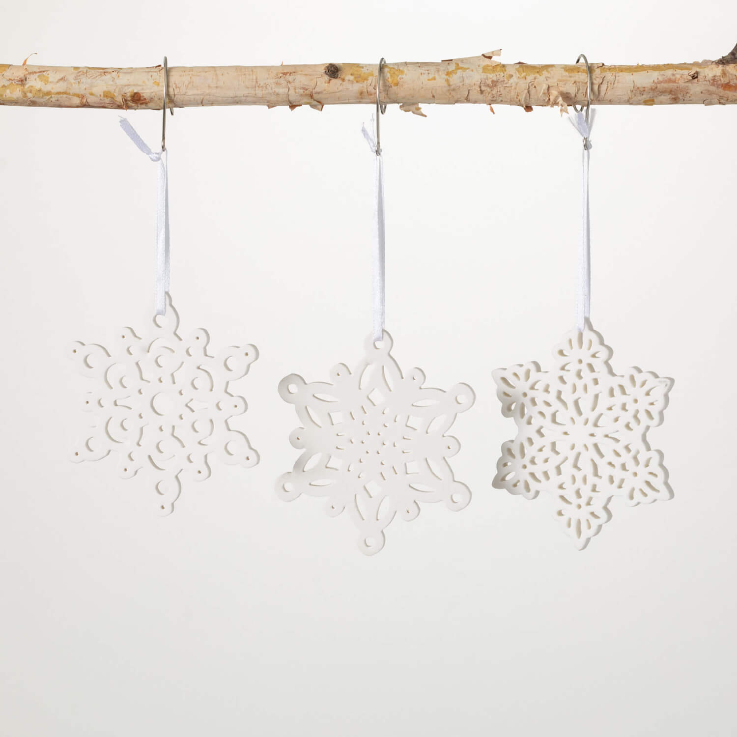 Ceramic Snowflake Ornaments