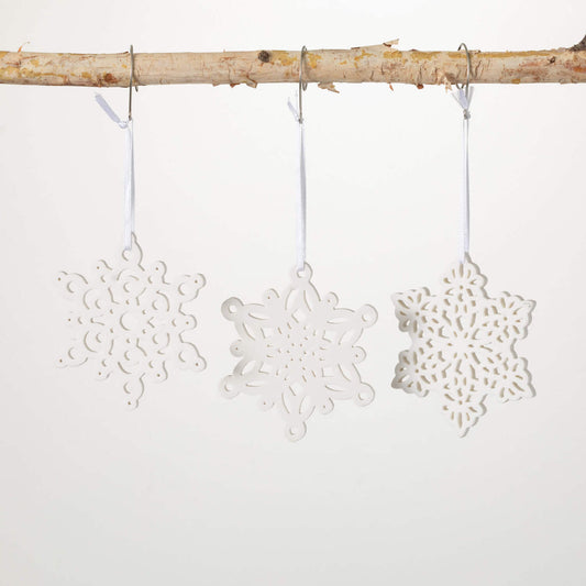 Ceramic Snowflake Ornaments