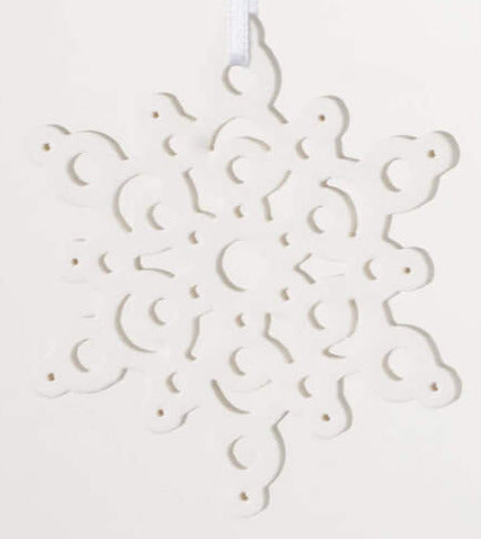 Ceramic Snowflake Ornaments