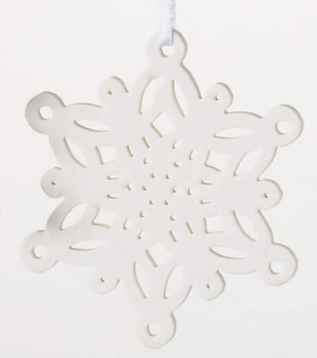 Ceramic Snowflake Ornaments