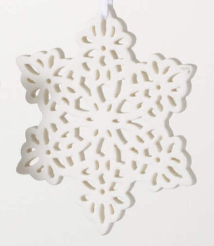 Ceramic Snowflake Ornaments