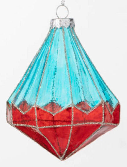 Faceted Colored Ornaments