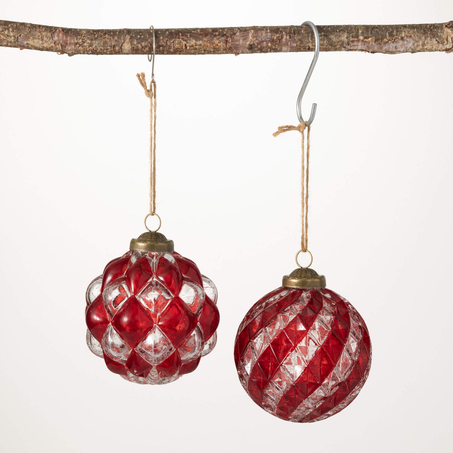 Faceted Ball Ornaments