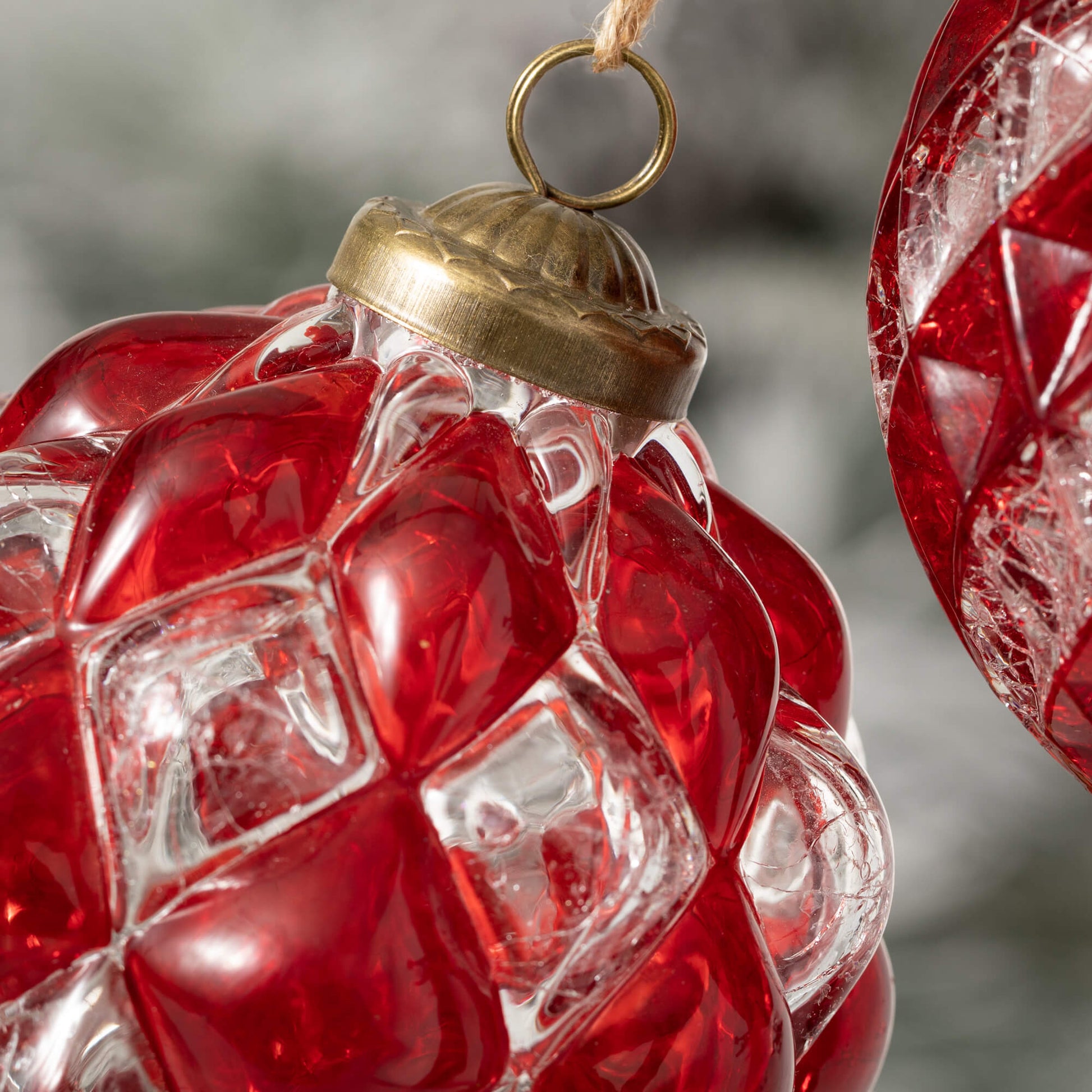 Faceted Ball Ornaments