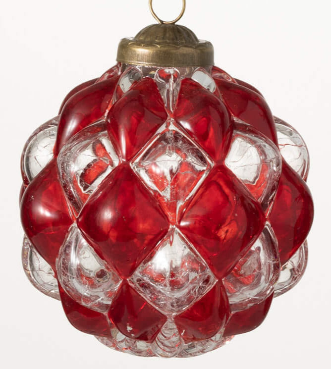 Faceted Ball Ornaments