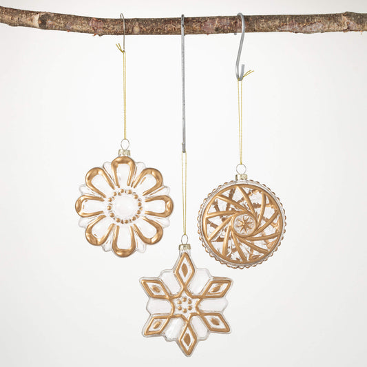 Gold Holiday Ornaments