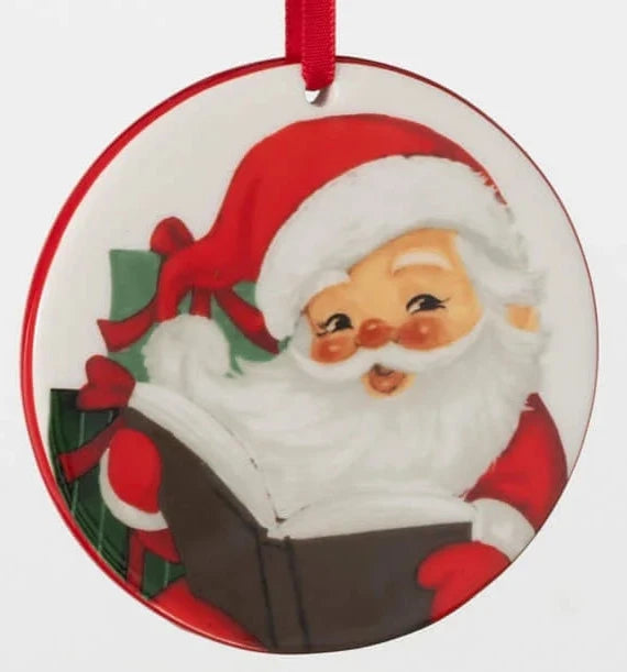 Retro Holiday Disk Ornaments