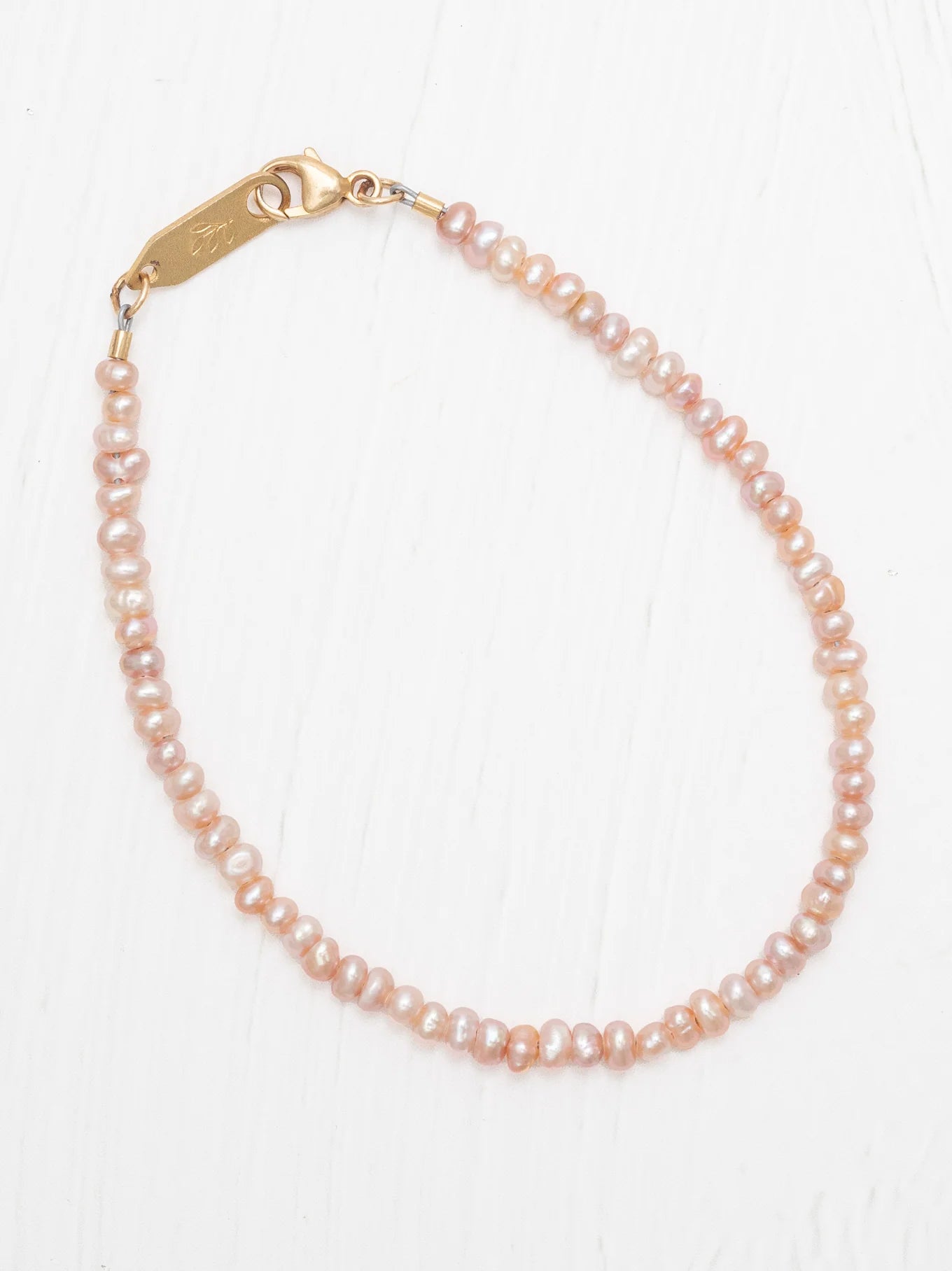 Holly Yashi Phoebe Pearl Bracelet Blush