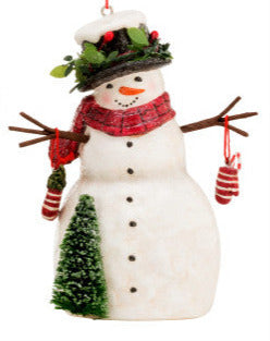 Snowmen Paperpulp Ornaments