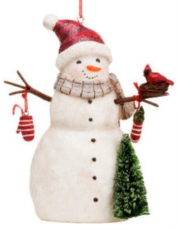 Snowmen Paperpulp Ornaments