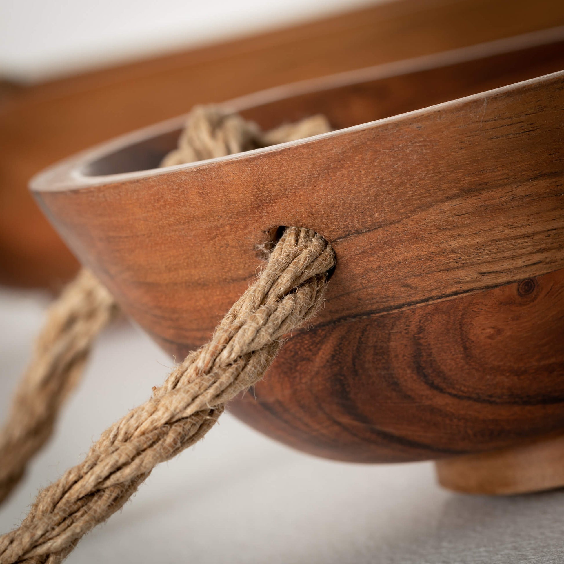 Rustic Acaci Wood Bowls