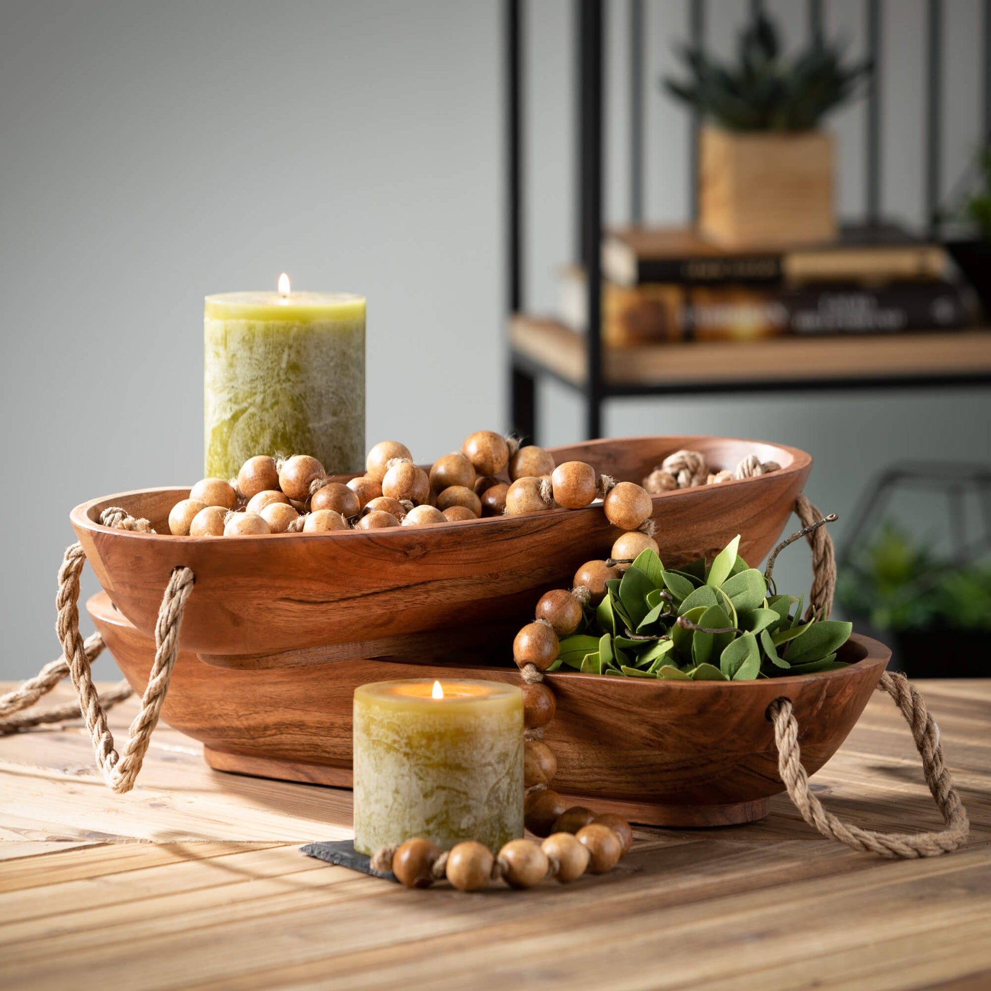 Rustic Acaci Wood Bowls