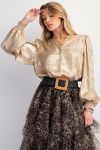 Easel Champagne Blouse