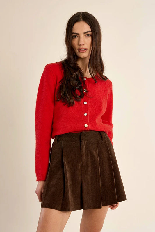 Molly Bracken Knitted Cardigan With Round Neck