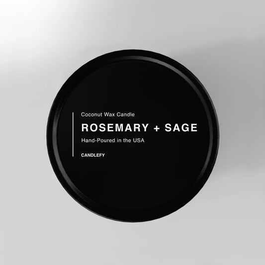 Rosemary + Sage Natural Wax Scented Candle