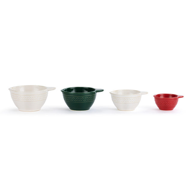 Ceramic Christmas Measuring Cups