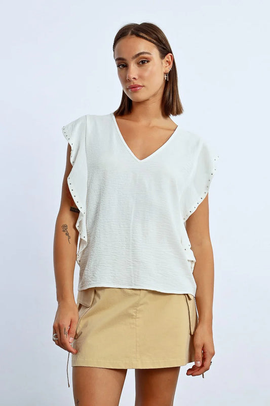 Molly Bracken Ruffled T-Shirt