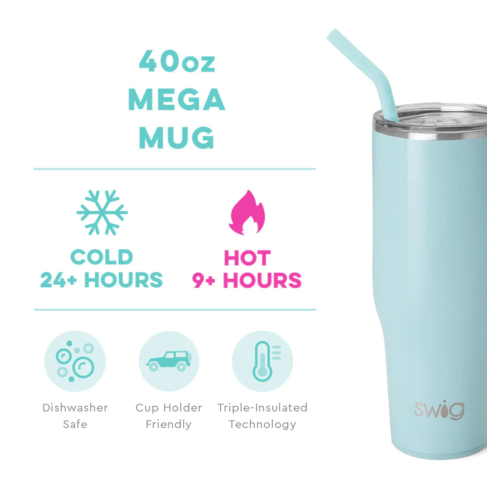 Shimmer Aquamarine Mega Mug