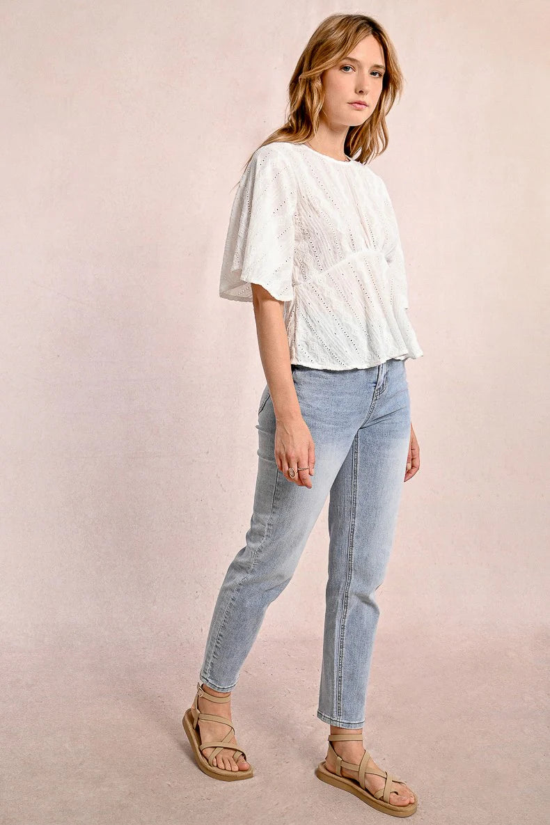 Molly Bracken English Embroidery Top