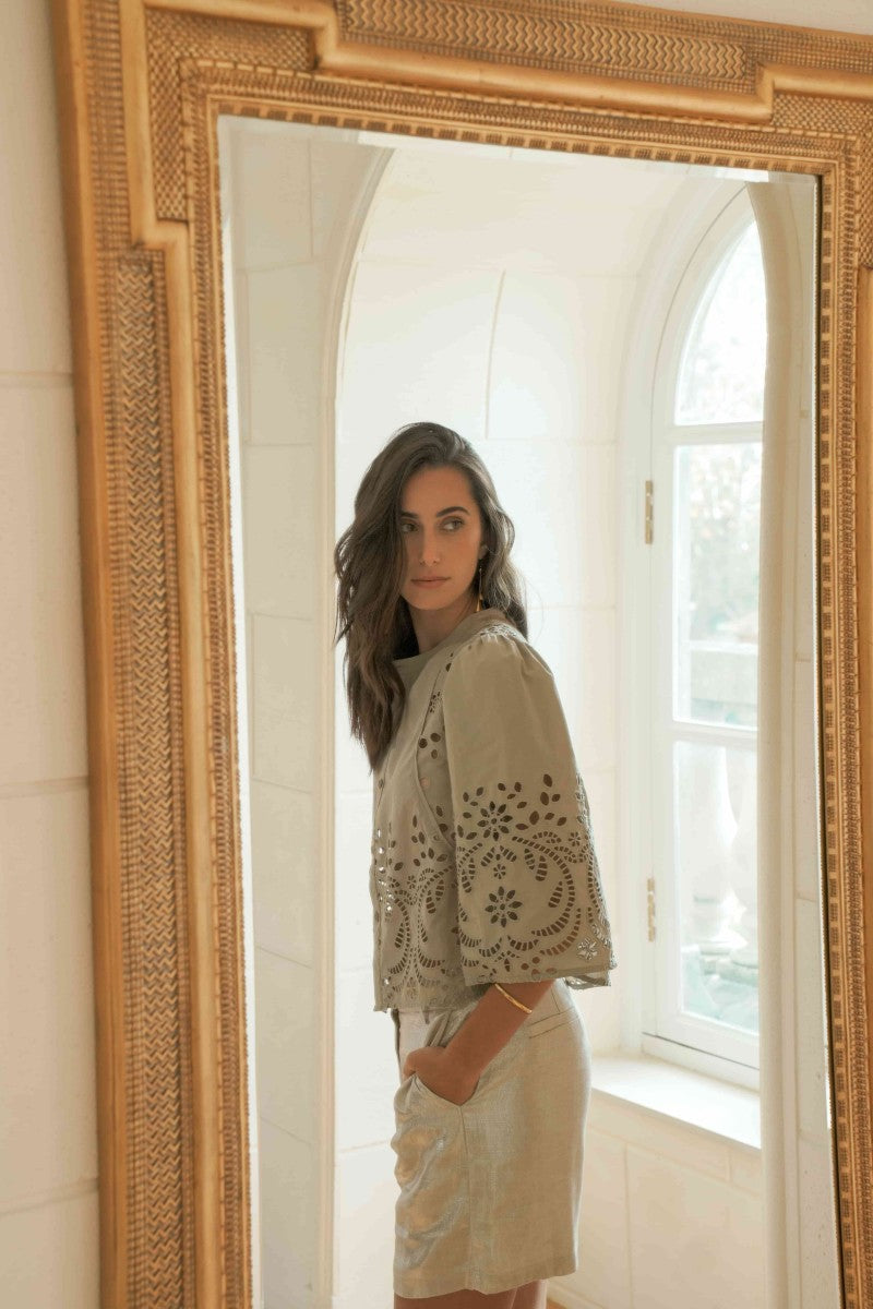 See U Soon Kaki Blouse