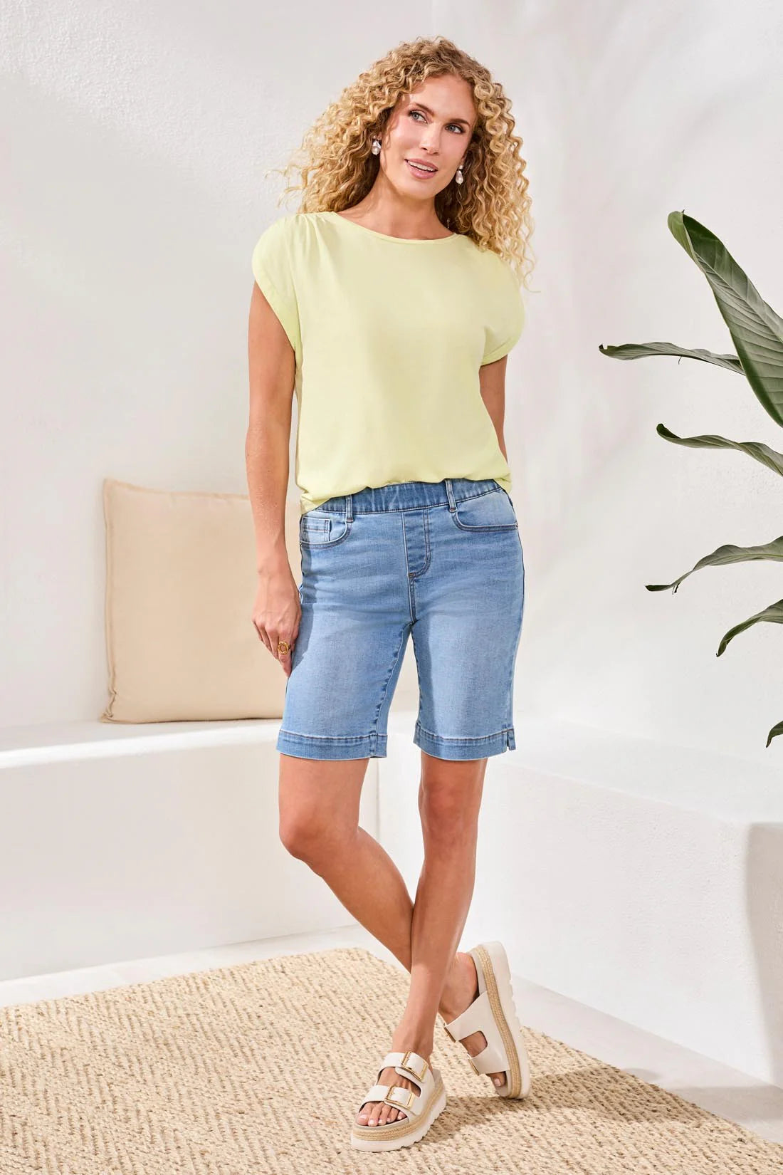 Tribal Audrey Pull-On Bermudas Boundless Stretch Denim
