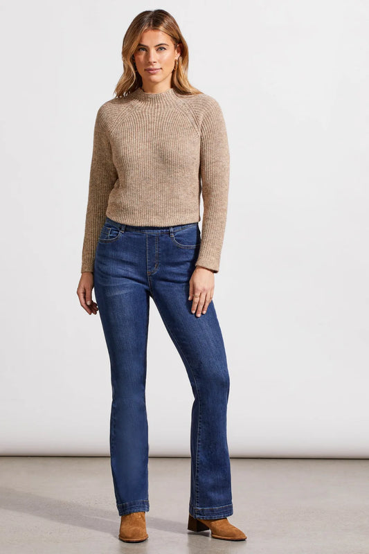 Tribal Audrey Pull-On Flare Jeans