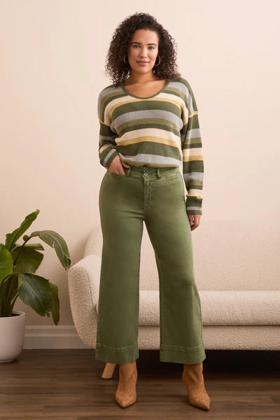 Tribal Comfort Stretch High Rise Palazzo Pants