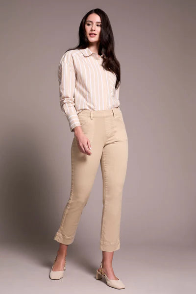 Tribal Comfort Stretch Pull-On Kick Flare Ankle Pants