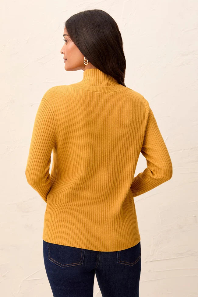 Tribal Ribbed Button-Front Sweater Cardigan