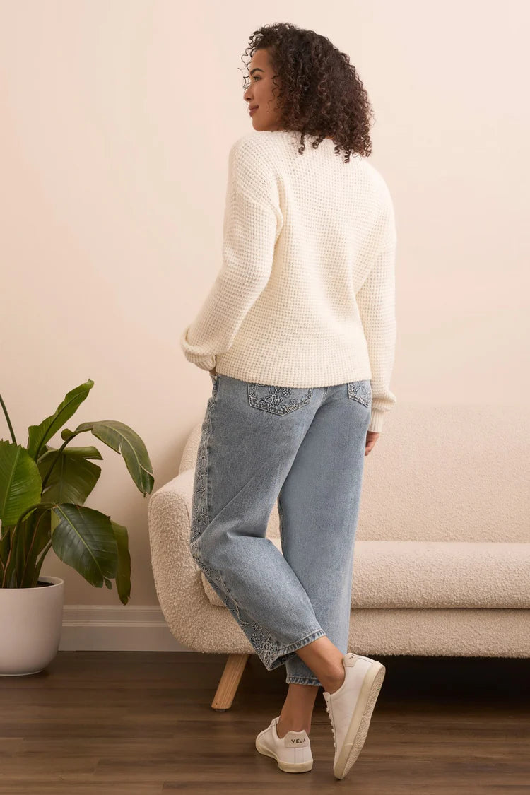 Tribal Soft Touch Drop Shoulder V-Neck Sweater