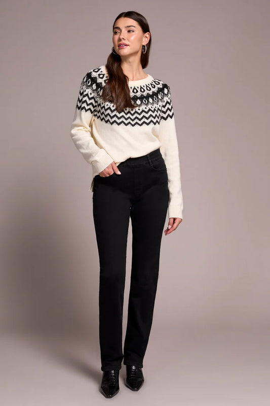 Tribal Sophia Curvy Boundless Stretch Denim Pull-On Straight Leg Jeans
