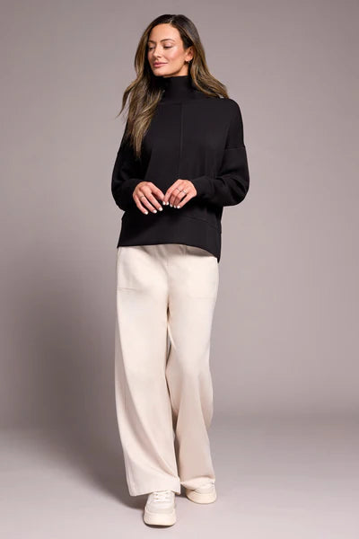 Tribal Long Sleeve Funnel Neck Top