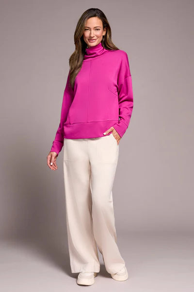 Tribal Long Sleeve Funnel Neck Top