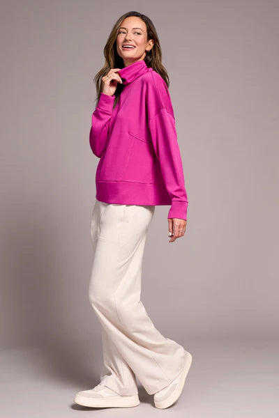 Tribal Long Sleeve Funnel Neck Top