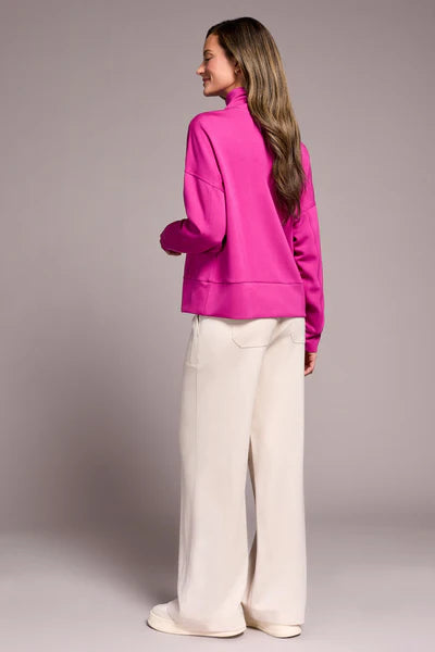 Tribal Long Sleeve Funnel Neck Top