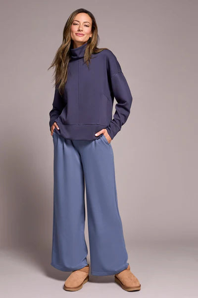 Tribal Long Sleeve Funnel Neck Top