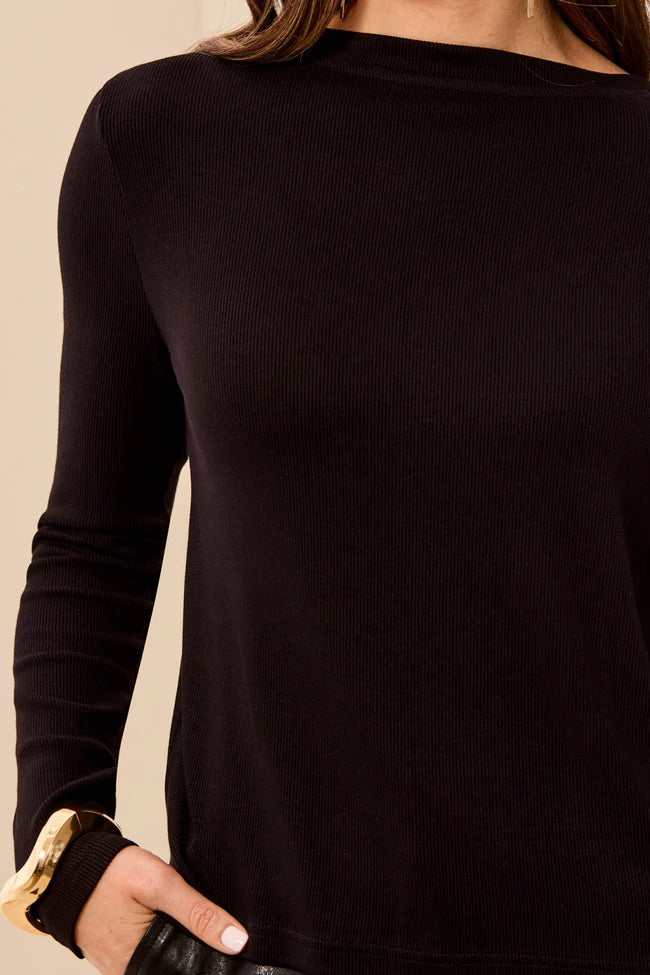 Tribal Tribal Wear Two Ways Long Sleeve Button-Front Knit Top