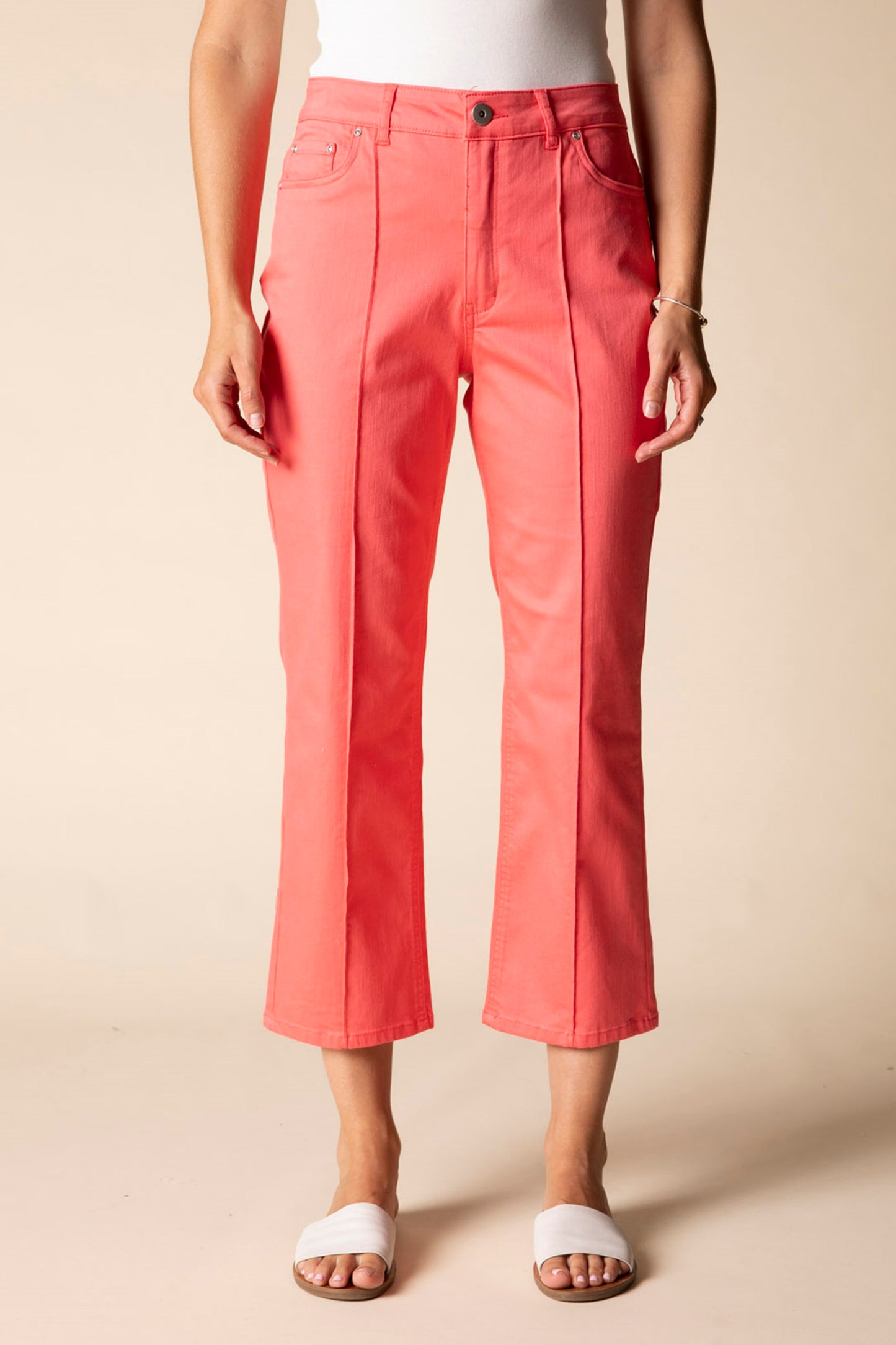 Habitat Seamed City Crop Jean