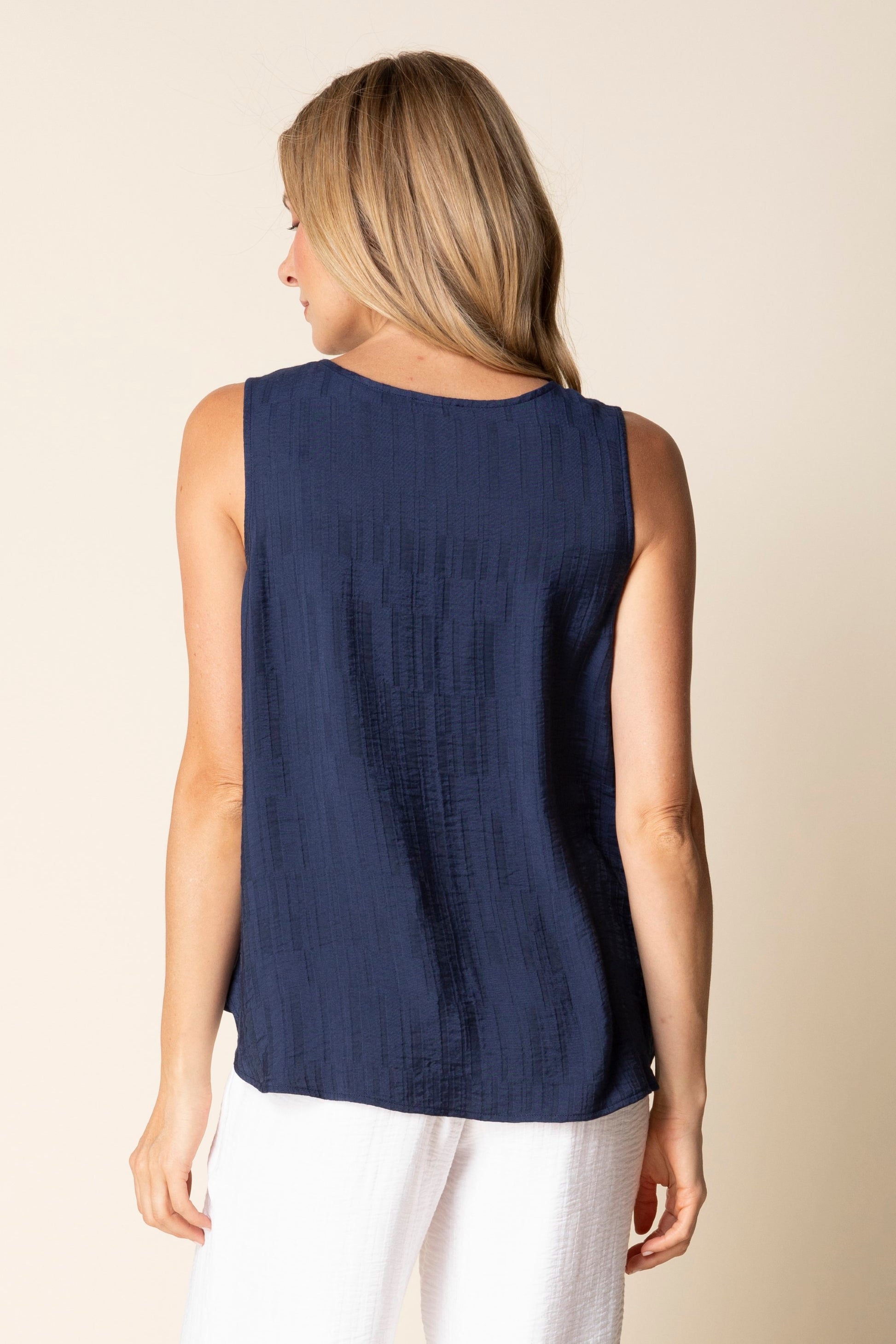 Habitat Soft Rayon Jacquard Button Layer Tank